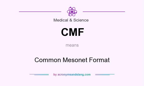 What does CMF mean? It stands for Common Mesonet Format
