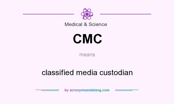 What does CMC mean? It stands for classified media custodian