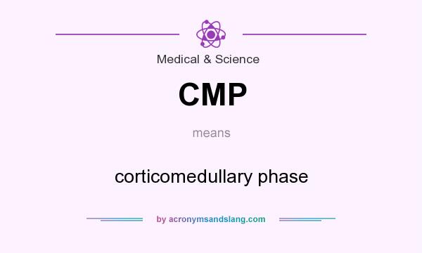 What does CMP mean? It stands for corticomedullary phase