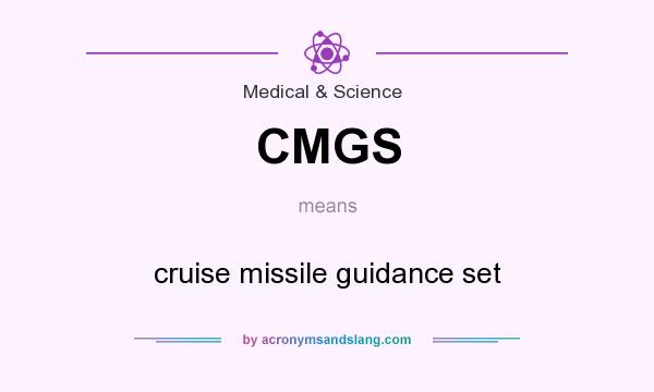 What does CMGS mean? It stands for cruise missile guidance set