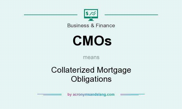 What does CMOs mean? It stands for Collaterized Mortgage Obligations