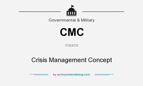 What does CMC mean? It stands for Crisis Management Concept