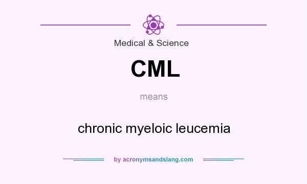 What does CML mean? It stands for chronic myeloic leucemia