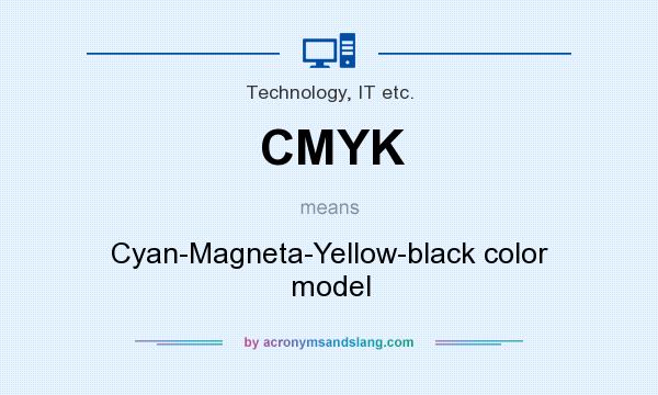 What does CMYK mean? It stands for Cyan-Magneta-Yellow-black color model