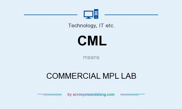 What does CML mean? It stands for COMMERCIAL MPL LAB