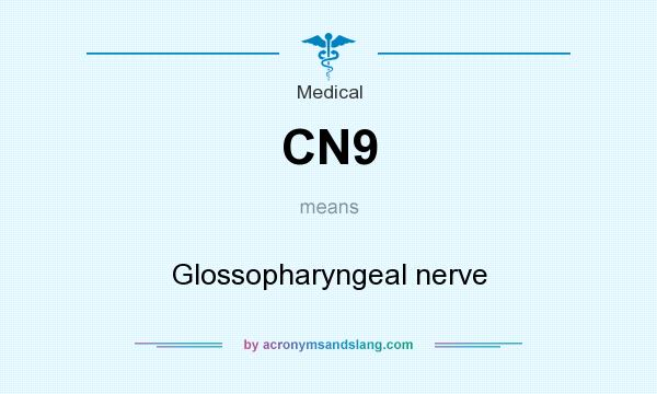 What does CN9 mean? It stands for Glossopharyngeal nerve