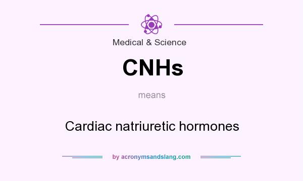 What does CNHs mean? It stands for Cardiac natriuretic hormones