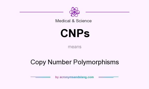 What does CNPs mean? It stands for Copy Number Polymorphisms