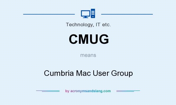 What does CMUG mean? It stands for Cumbria Mac User Group