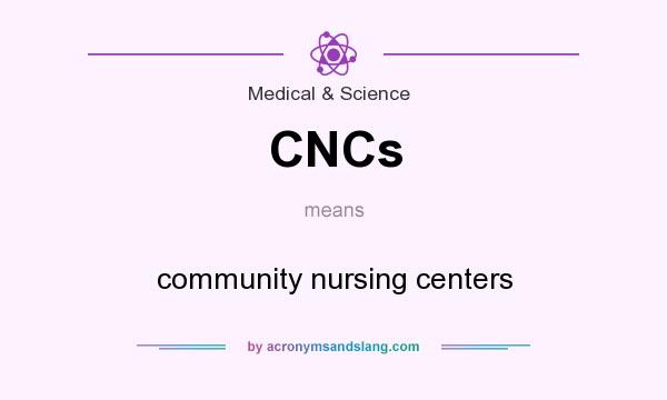 What does CNCs mean? It stands for community nursing centers