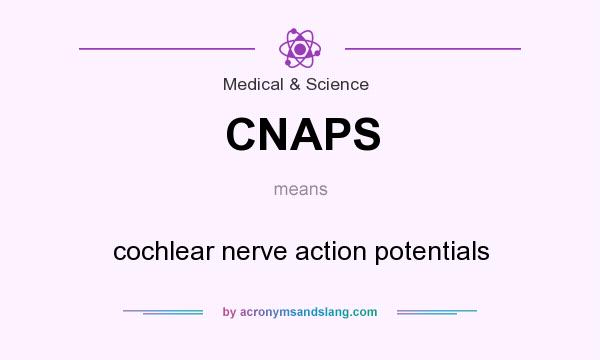 What does CNAPS mean? It stands for cochlear nerve action potentials