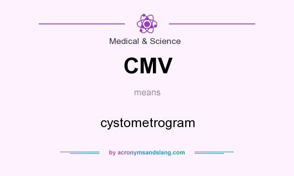What does CMV mean? It stands for cystometrogram
