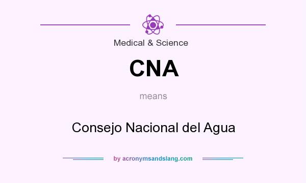 What does CNA mean? It stands for Consejo Nacional del Agua