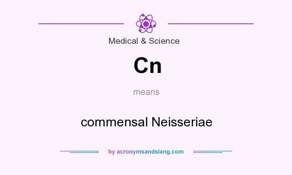 What does Cn mean? It stands for commensal Neisseriae