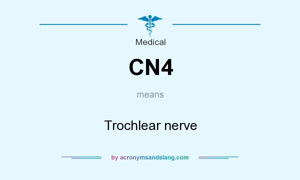 What does CN4 mean? It stands for Trochlear nerve