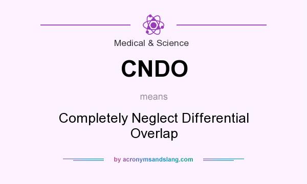 What does CNDO mean? It stands for Completely Neglect Differential Overlap