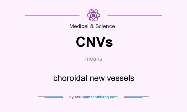 What does CNVs mean? It stands for choroidal new vessels