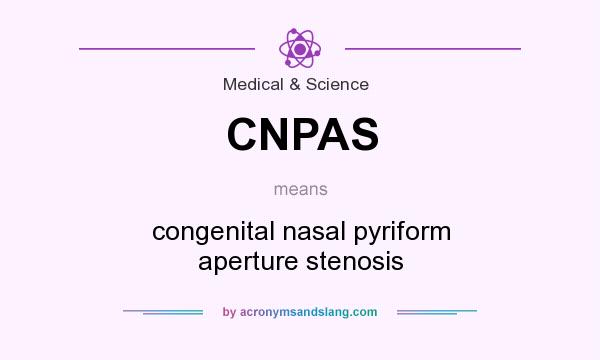 What does CNPAS mean? It stands for congenital nasal pyriform aperture stenosis