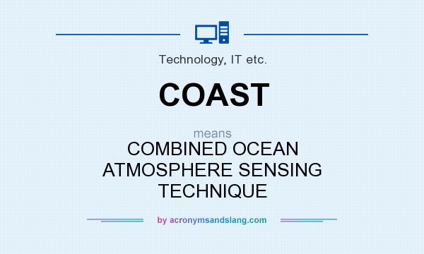 What does COAST mean? It stands for COMBINED OCEAN ATMOSPHERE SENSING TECHNIQUE
