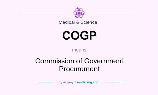 What does COGP mean? It stands for Commission of Government Procurement