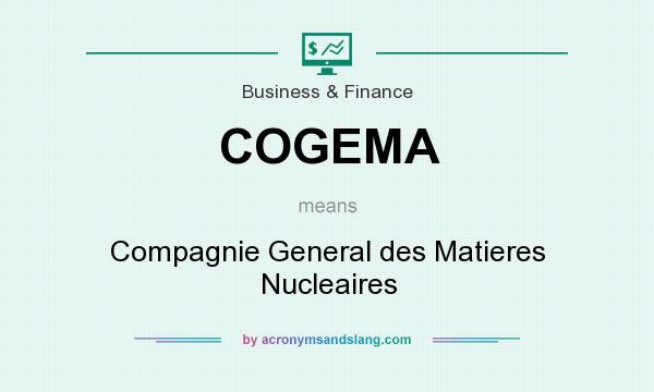 What does COGEMA mean? It stands for Compagnie General des Matieres Nucleaires