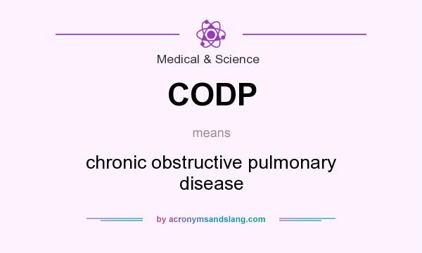 What does CODP mean? It stands for chronic obstructive pulmonary disease