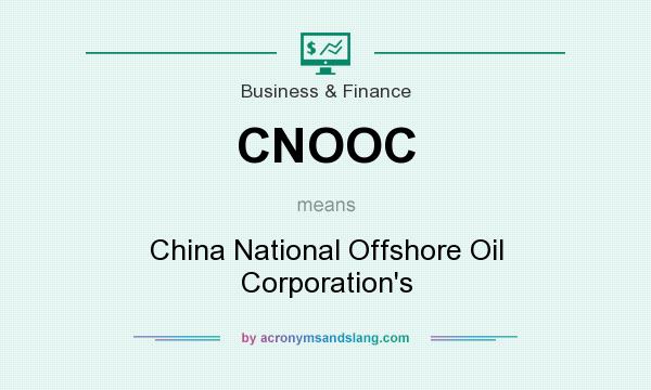 What does CNOOC mean? It stands for China National Offshore Oil Corporation`s