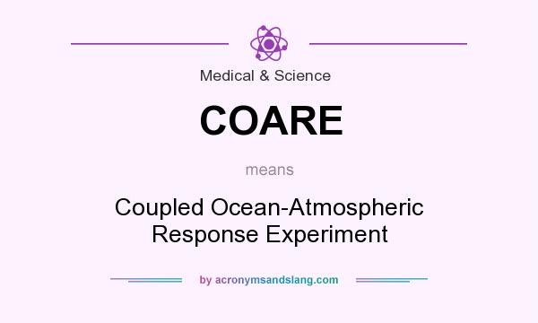 What does COARE mean? It stands for Coupled Ocean-Atmospheric Response Experiment