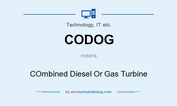 What does CODOG mean? It stands for COmbined Diesel Or Gas Turbine