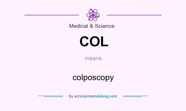 What does COL mean? It stands for colposcopy