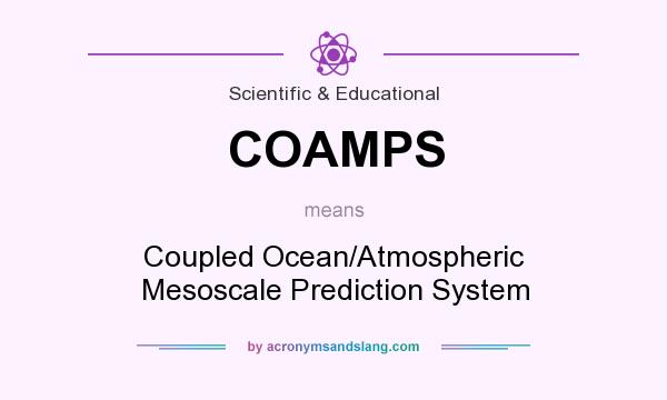 What does COAMPS mean? It stands for Coupled Ocean/Atmospheric Mesoscale Prediction System