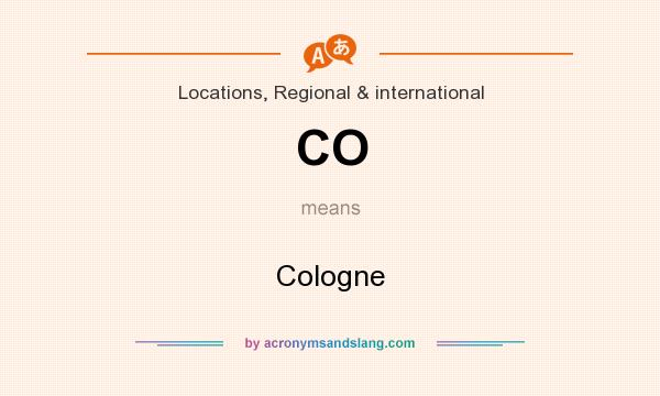 What does CO mean? It stands for Cologne