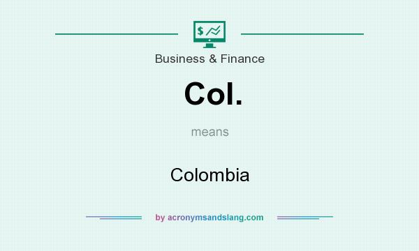 What does Col. mean? It stands for Colombia