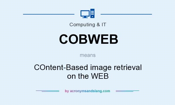 What does COBWEB mean? It stands for COntent-Based image retrieval on the WEB