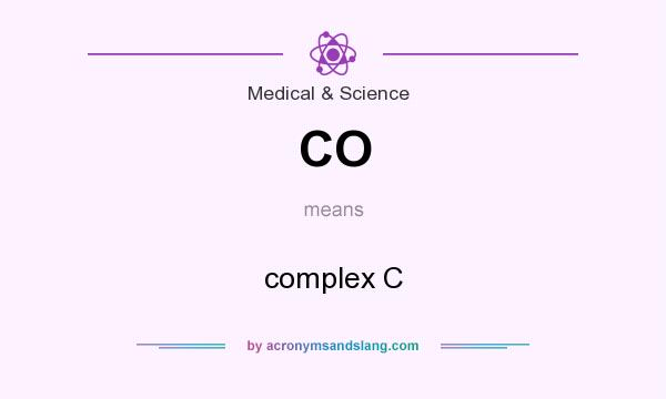 What does CO mean? It stands for complex C