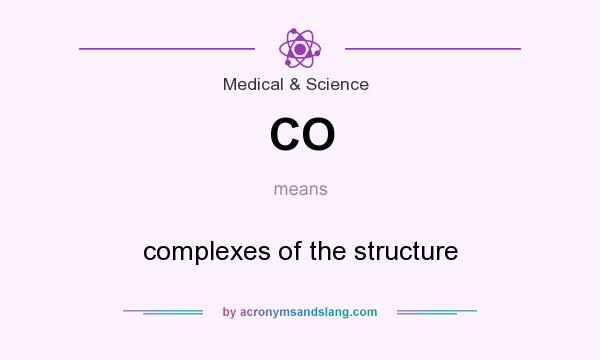 What does CO mean? It stands for complexes of the structure