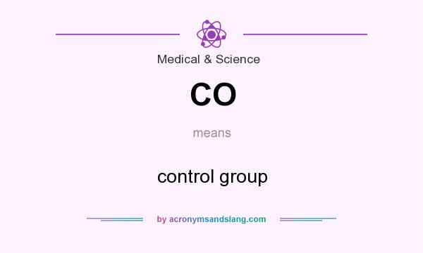 What does CO mean? It stands for control group