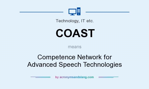 What does COAST mean? It stands for Competence Network for Advanced Speech Technologies