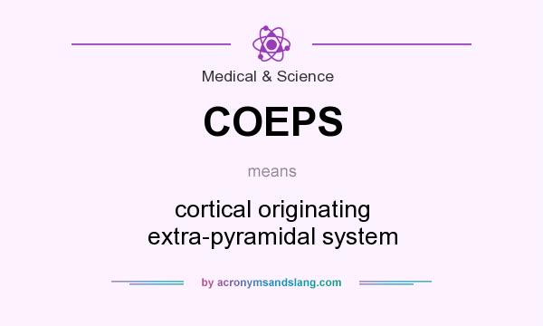 What does COEPS mean? It stands for cortical originating extra-pyramidal system