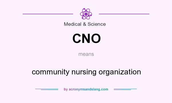 What does CNO mean? It stands for community nursing organization