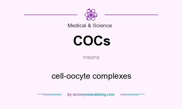 What does COCs mean? It stands for cell-oocyte complexes