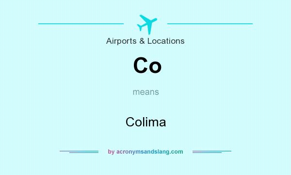 What does Co mean? It stands for Colima