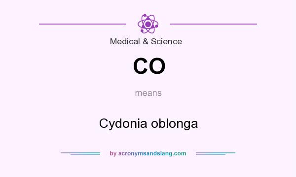 What does CO mean? It stands for Cydonia oblonga