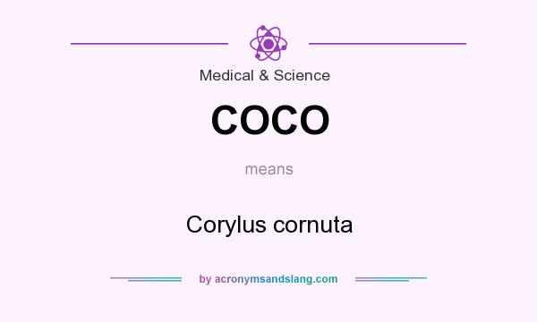 What does COCO mean? It stands for Corylus cornuta