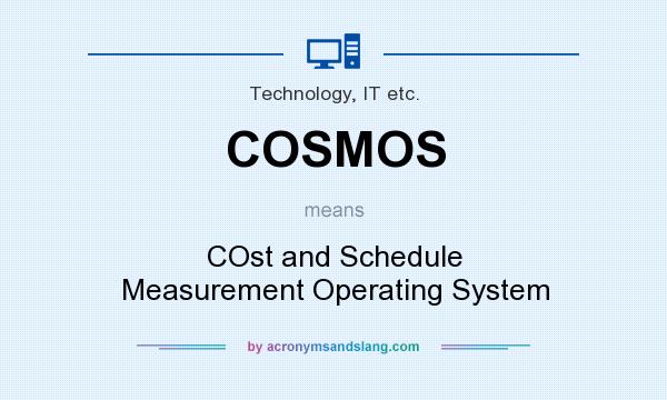 What does COSMOS mean? It stands for COst and Schedule Measurement Operating System