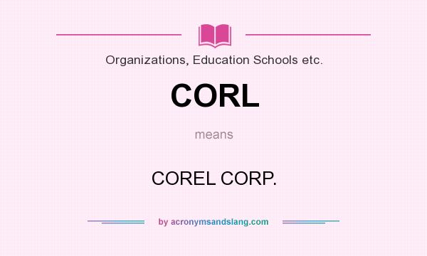What does CORL mean? It stands for COREL CORP.