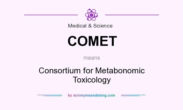 What does COMET mean? It stands for Consortium for Metabonomic Toxicology