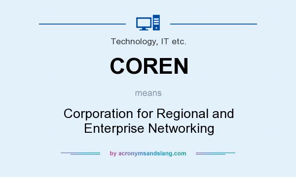 What does COREN mean? It stands for Corporation for Regional and Enterprise Networking