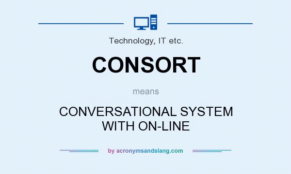 What does CONSORT mean? It stands for CONVERSATIONAL SYSTEM WITH ON-LINE