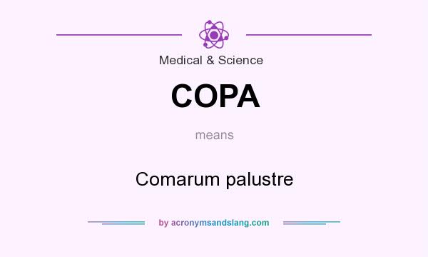 What does COPA mean? It stands for Comarum palustre